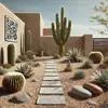 DALL·E 2024-12-28 06.36.09 - A minimalist desert-themed front yard featuring gravel, dirt, va...webp